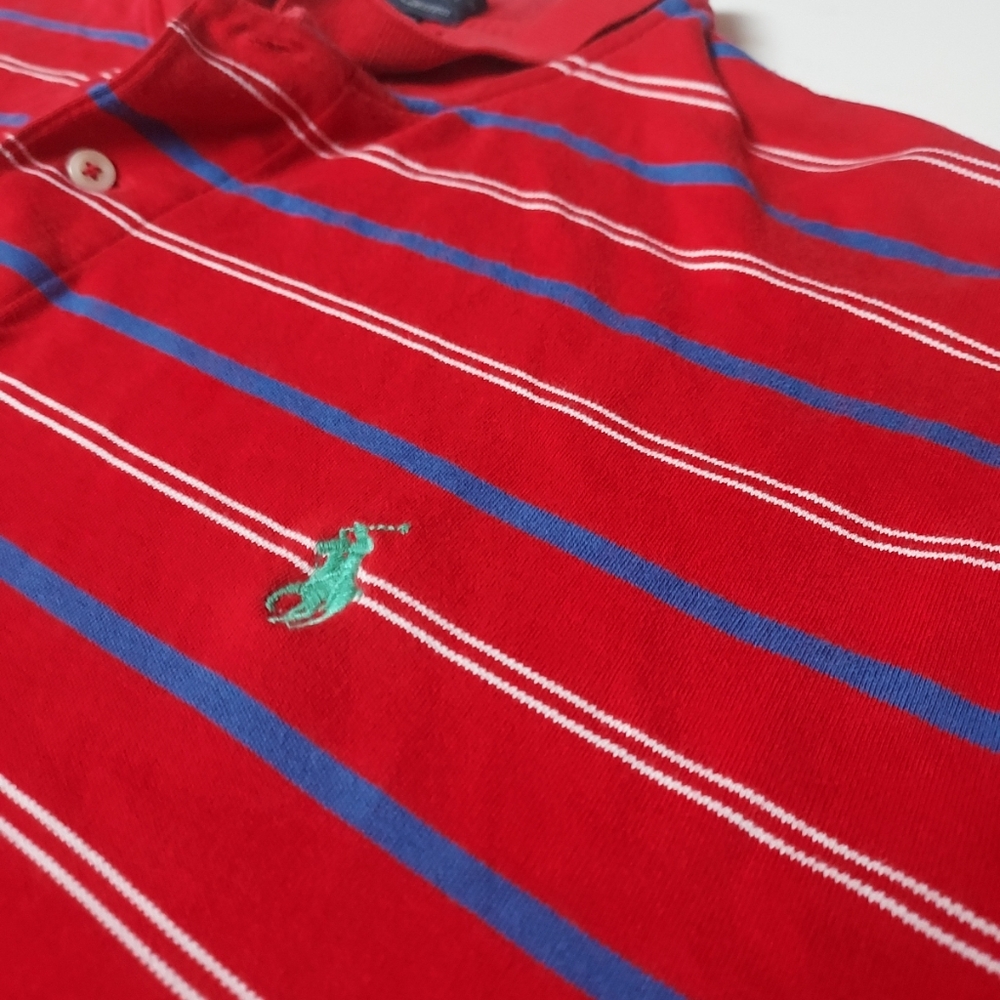 Polo Ralph Lauren Red Striped Short Sleeve Shirt
